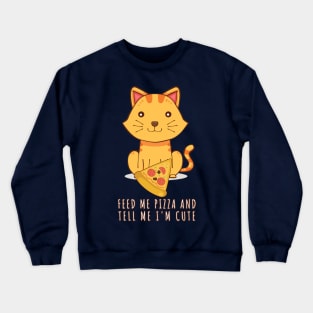 Pizza Cat Crewneck Sweatshirt